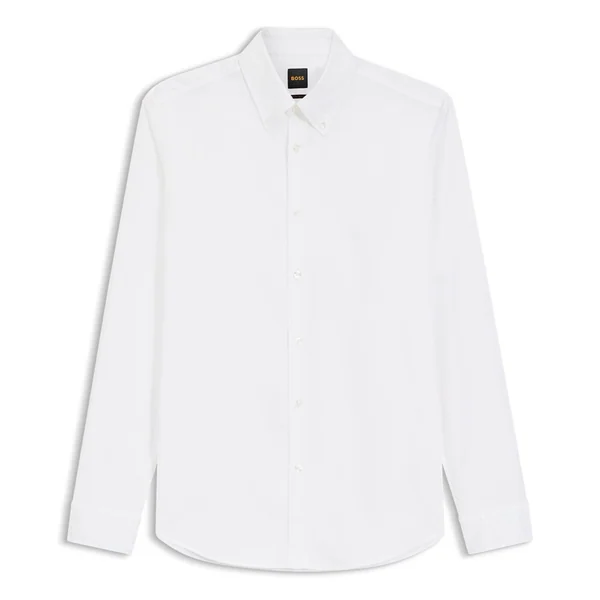 Boss Rickert_M Button Down Oxford Shirt - White - L