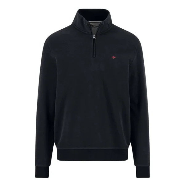 Fynch Hatton Troyer Zip Sweatshirt - Navy - S