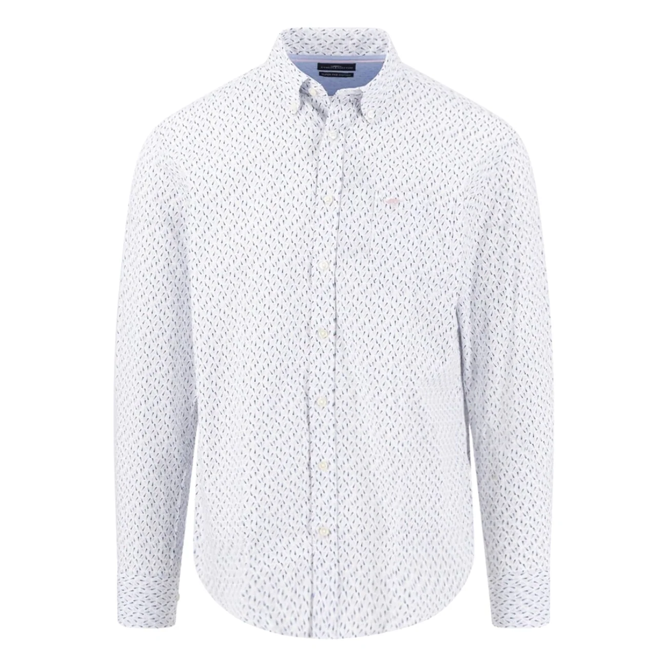 Fynch Hatton Cotton Combi Print Button Down Shirt - Beige - XL