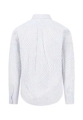 Fynch Hatton Cotton Combi Print Button Down Shirt - Beige - XL