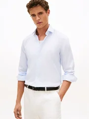 Tommy Hilfiger Smart Casual Slim Fit Oxford Shirt - Blue - 2XL
