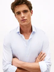 Tommy Hilfiger Smart Casual Slim Fit Oxford Shirt - Blue - 2XL