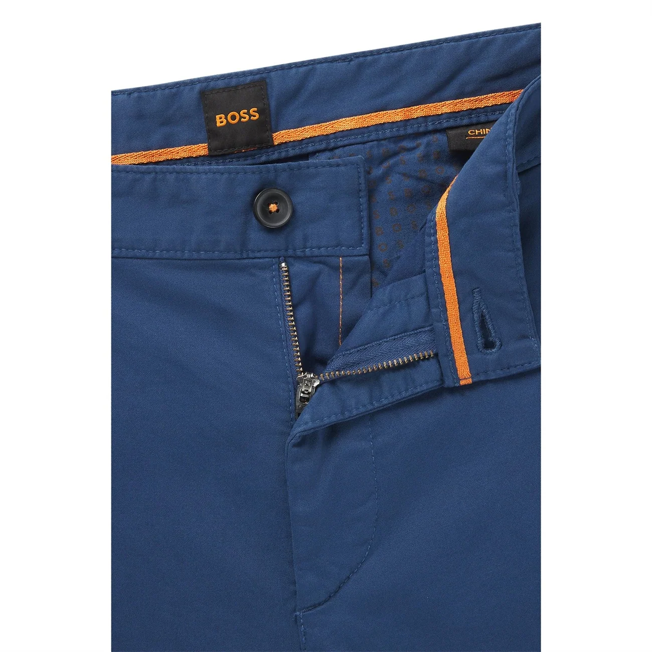 Boss Slim Stretch Cotton Chinos - Blue - 30/32