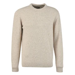 Barbour Essential Tisbury Crew Neck Sweater - Lt Grey - L