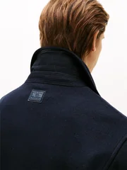 Tommy Hilfiger Wool Blend Zip-Thru Ivy Jacket - Navy - L