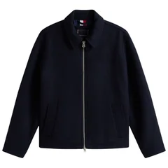 Tommy Hilfiger Wool Blend Zip-Thru Ivy Jacket - Navy - L