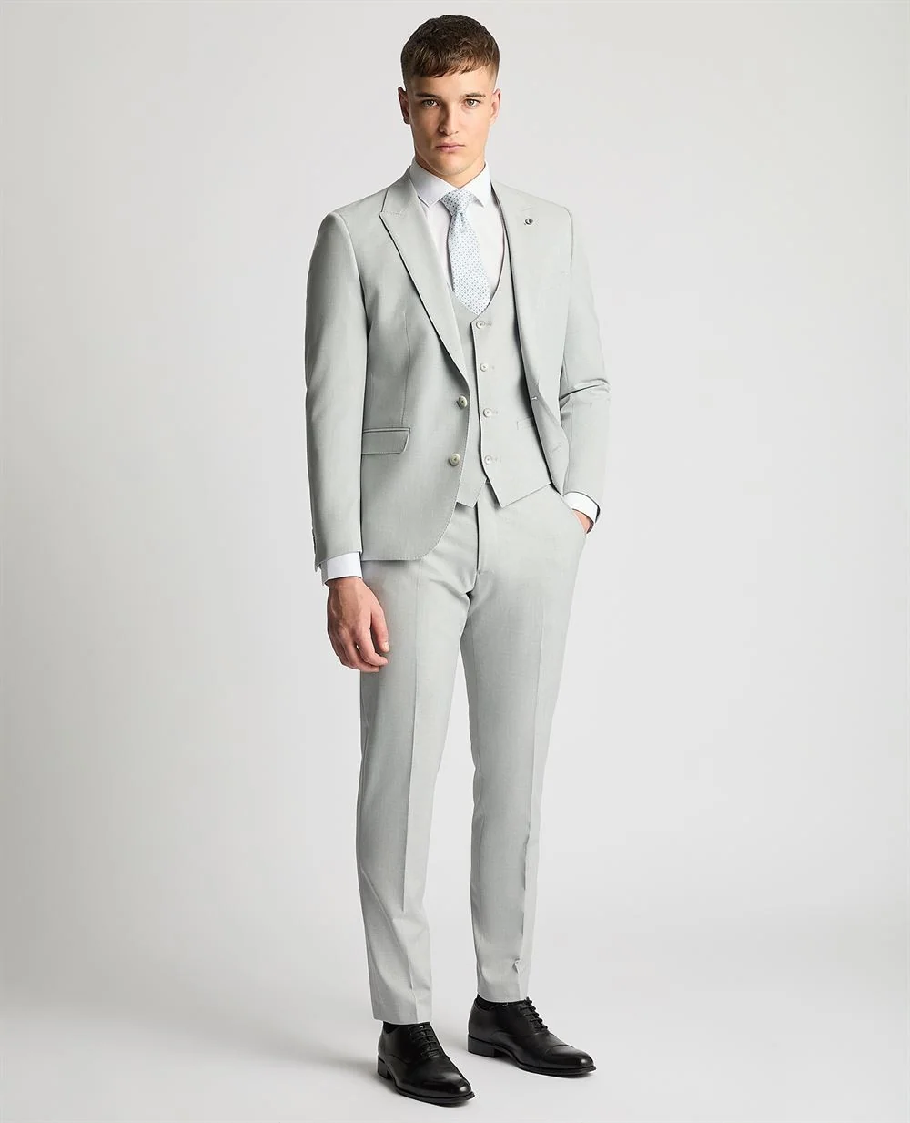 Remus Uomo Massa Waistcoat - Light Grey - 40R