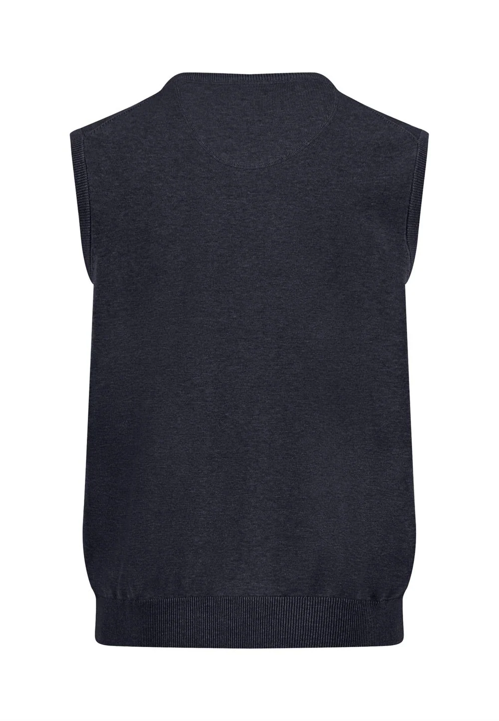 Fynch Hatton Slipover Superfine Vest Sweater - Navy - M