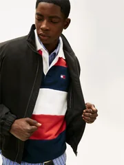 Tommy Jeans Essential Water Repellent Zip-Thru Jacket - Black - XL