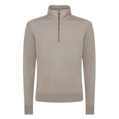 Belstaff Kilmington Quarter Zip Jumper - Pumice Grey - M