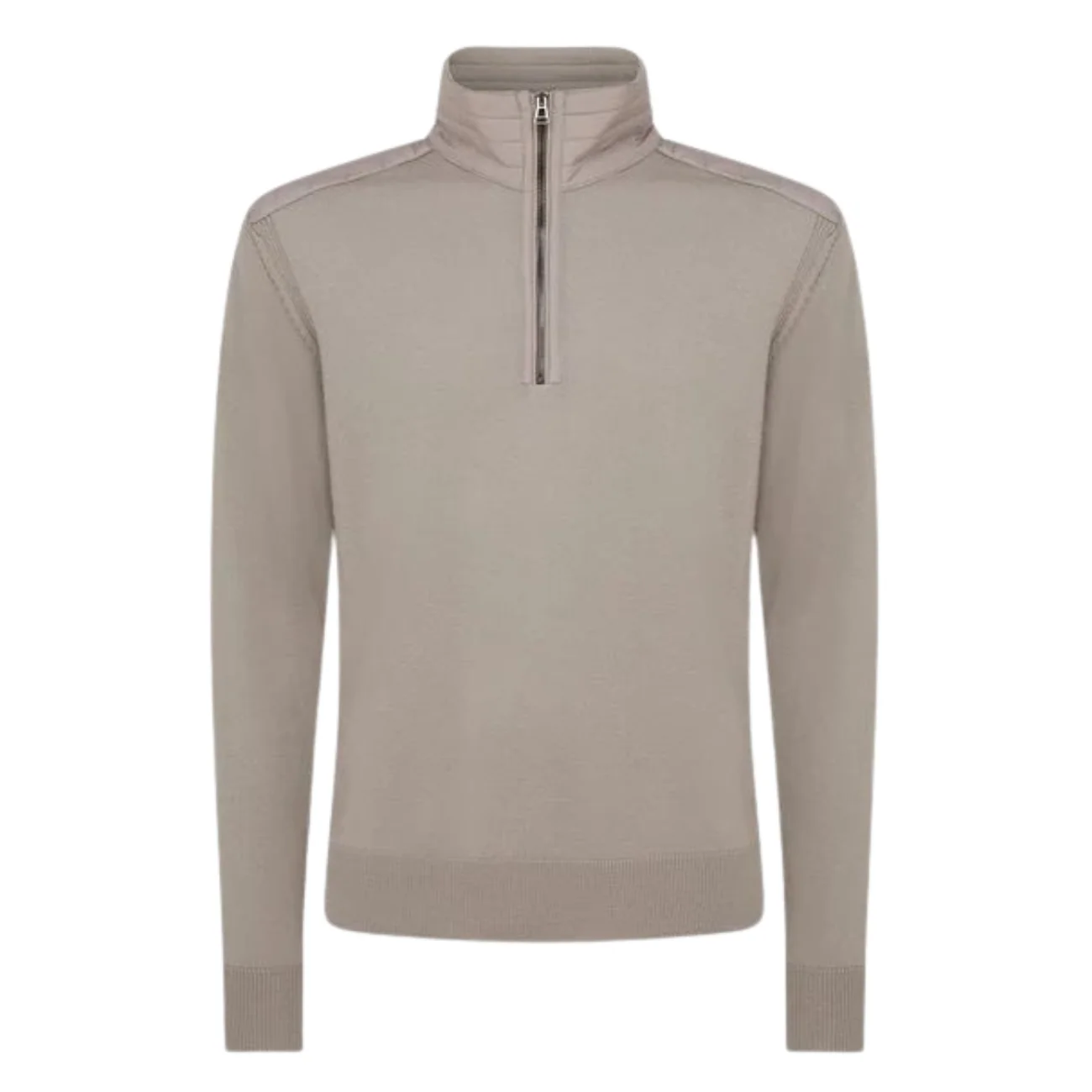 Belstaff Kilmington Quarter Zip Jumper - Pumice Grey - M