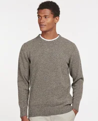 Barbour Essential Tisbury Crew Neck Sweater - Grey - M