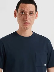 Farah Stacy Pocket T-Shirt - Navy - L