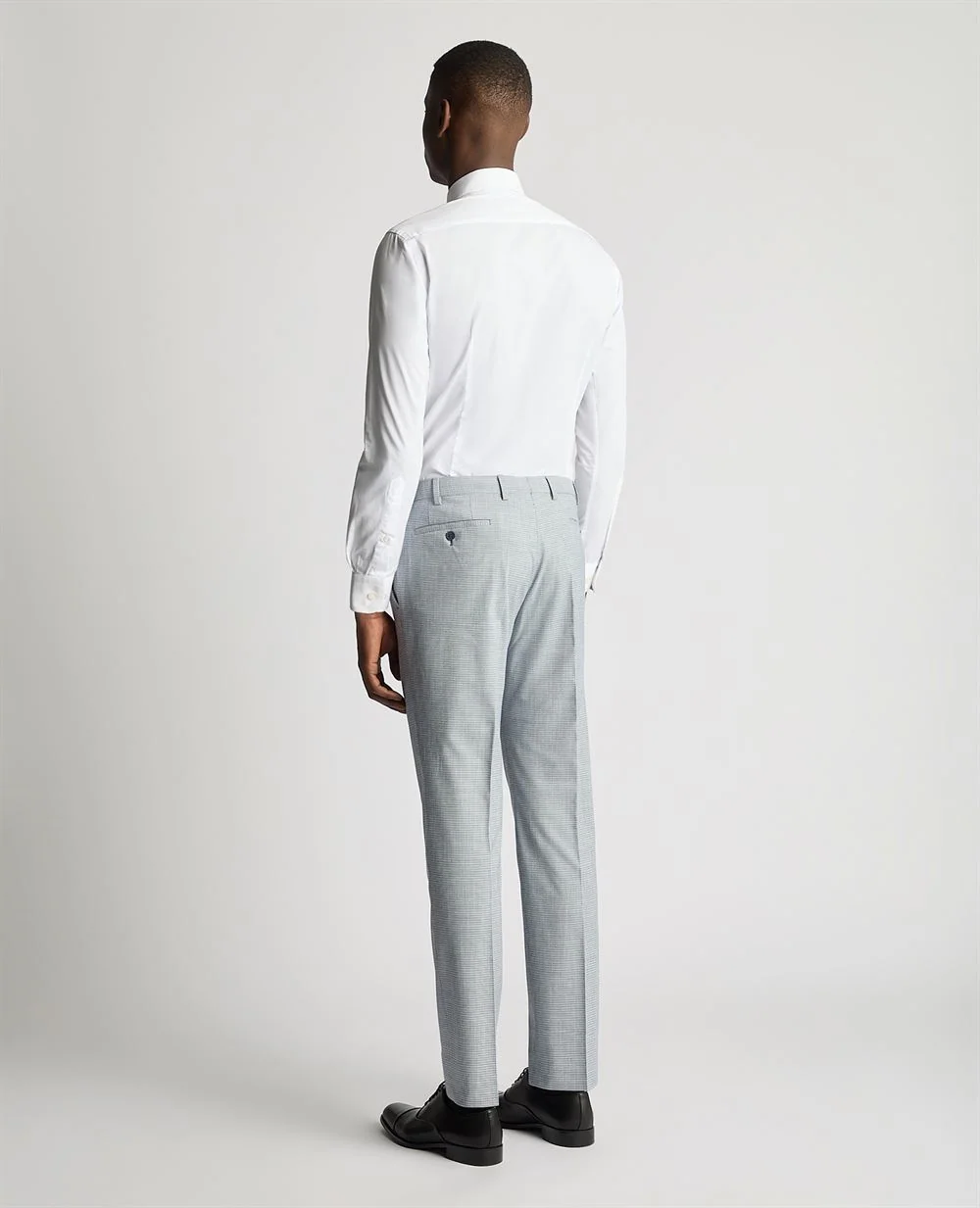 Remus Uomo Matteo Trouser - Light Blue/Grey - 38R