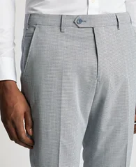 Remus Uomo Matteo Trouser - Light Blue/Grey - 38R