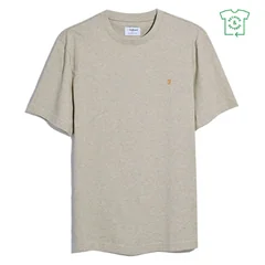 Farah Danny Organic Cotton Regular Fit T-shirt - Hazelnut Marl - XS
