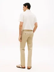 Tommy Hilfiger Denton Micro Print Straight Leg Chinos - Beige - 38/30
