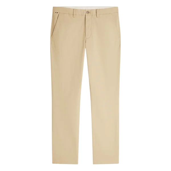 Tommy Hilfiger Denton Micro Print Straight Leg Chinos - Beige - 38/30