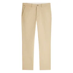Tommy Hilfiger Denton Micro Print Straight Leg Chinos - Beige - 38/30