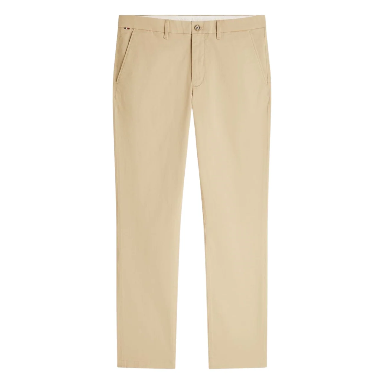 Tommy Hilfiger Denton Micro Print Straight Leg Chinos - Beige - 38/30