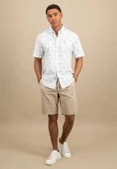 Fynch Hatton Premium Flower Print Shrt Sleeve Shirt - Multi - M