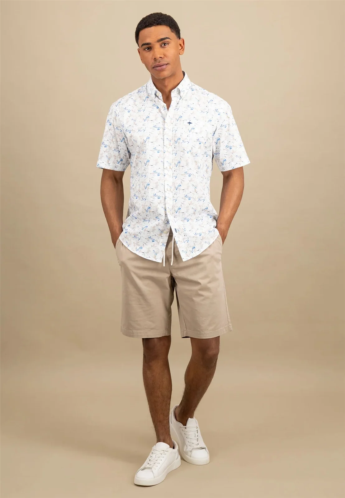 Fynch Hatton Premium Flower Print Shrt Sleeve Shirt - Multi - M