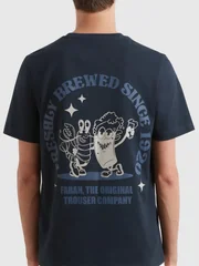 Farah Roderick Graphic Ss T-shirt - Navy - S