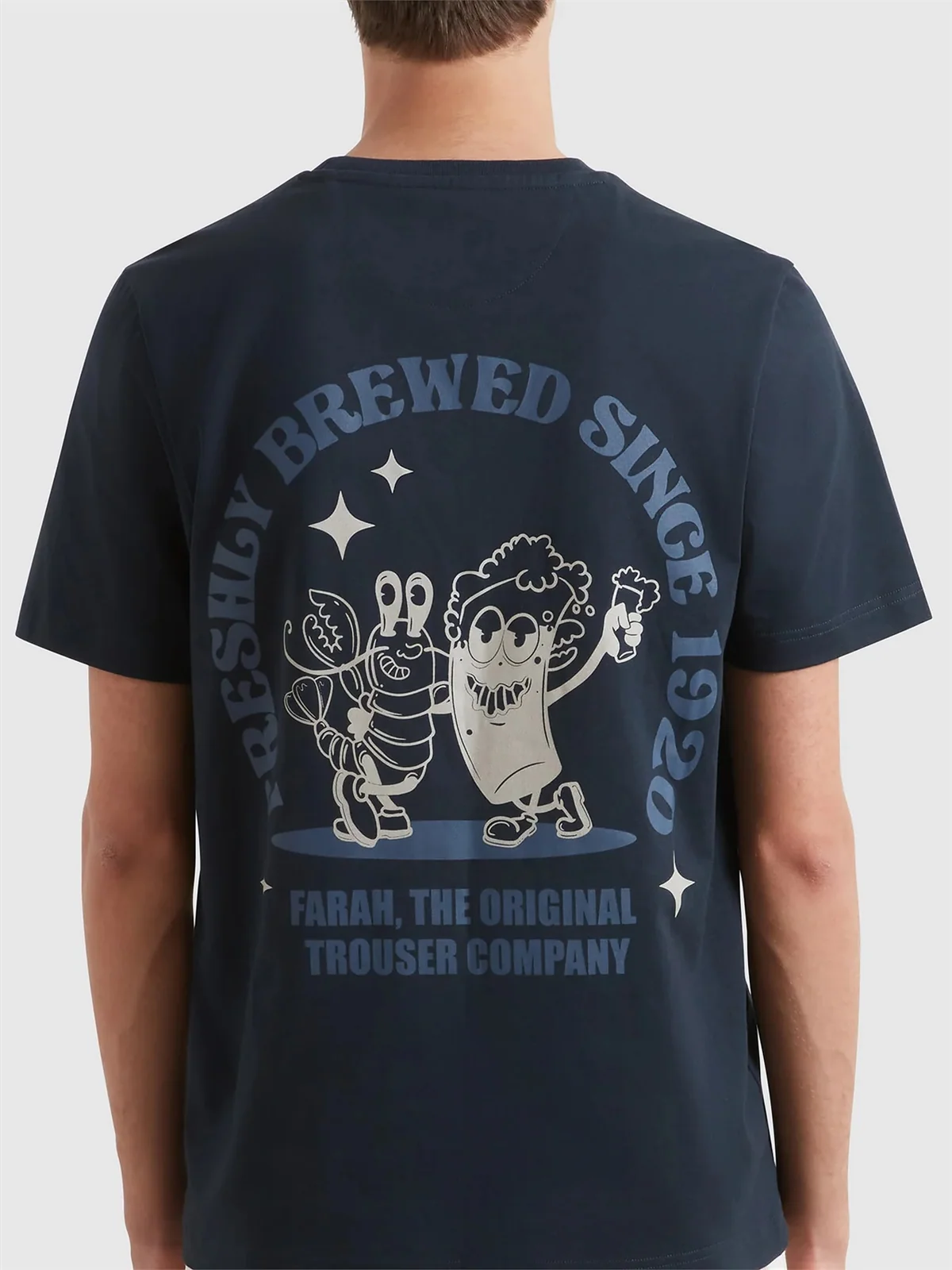 Farah Roderick Graphic Ss T-shirt - Navy - S