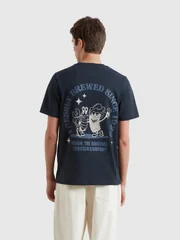 Farah Roderick Graphic Ss T-shirt - Navy - S