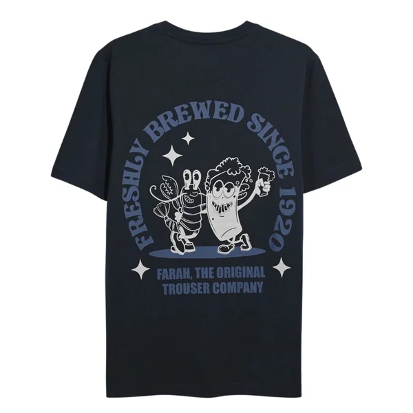 Farah Roderick Graphic Ss T-shirt - Navy - S
