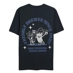 Farah Roderick Graphic Ss T-shirt - Navy - S