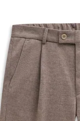 Bugatti Flexcity Pleated Trousers - Brown - 30/32