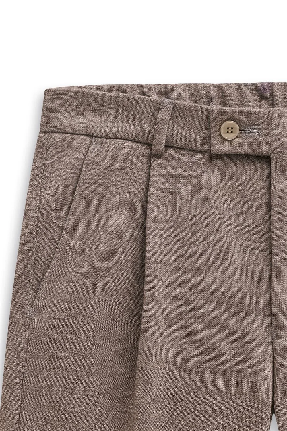 Bugatti Flexcity Pleated Trousers - Brown - 30/32