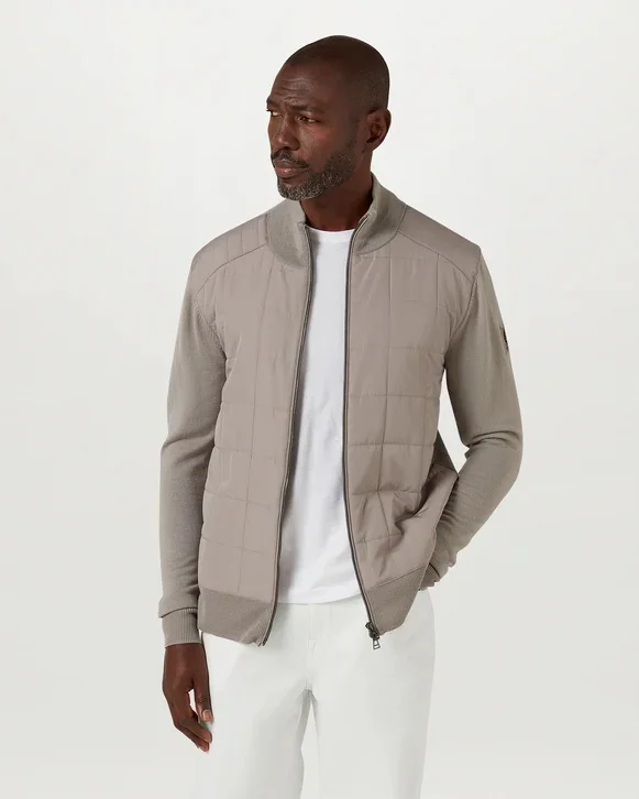 Belstaff Kelbrook Zip Cardigan - Pumice Grey - L