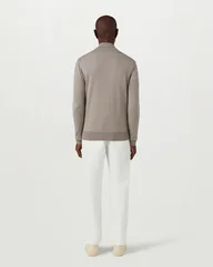 Belstaff Kelbrook Zip Cardigan - Pumice Grey - L