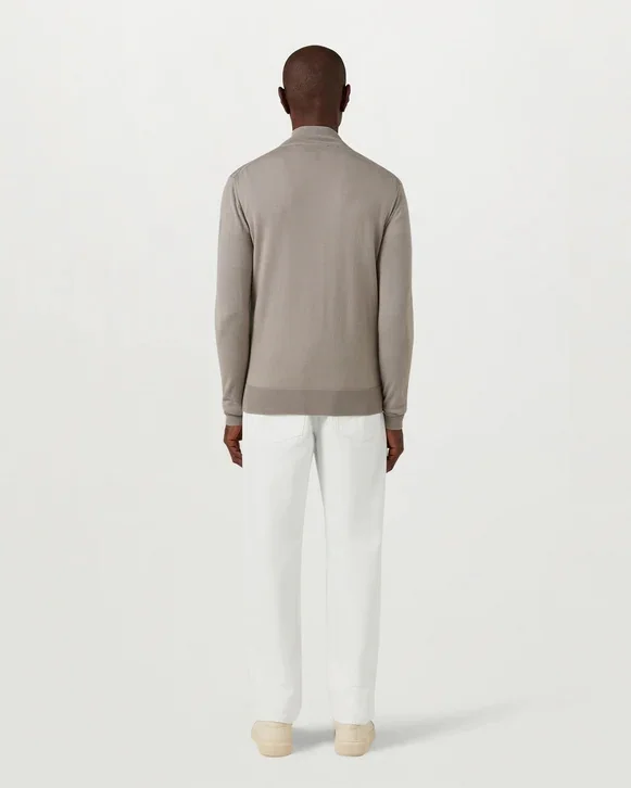 Belstaff Kelbrook Zip Cardigan - Pumice Grey - L