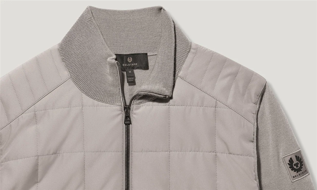Belstaff Kelbrook Zip Cardigan - Pumice Grey - L