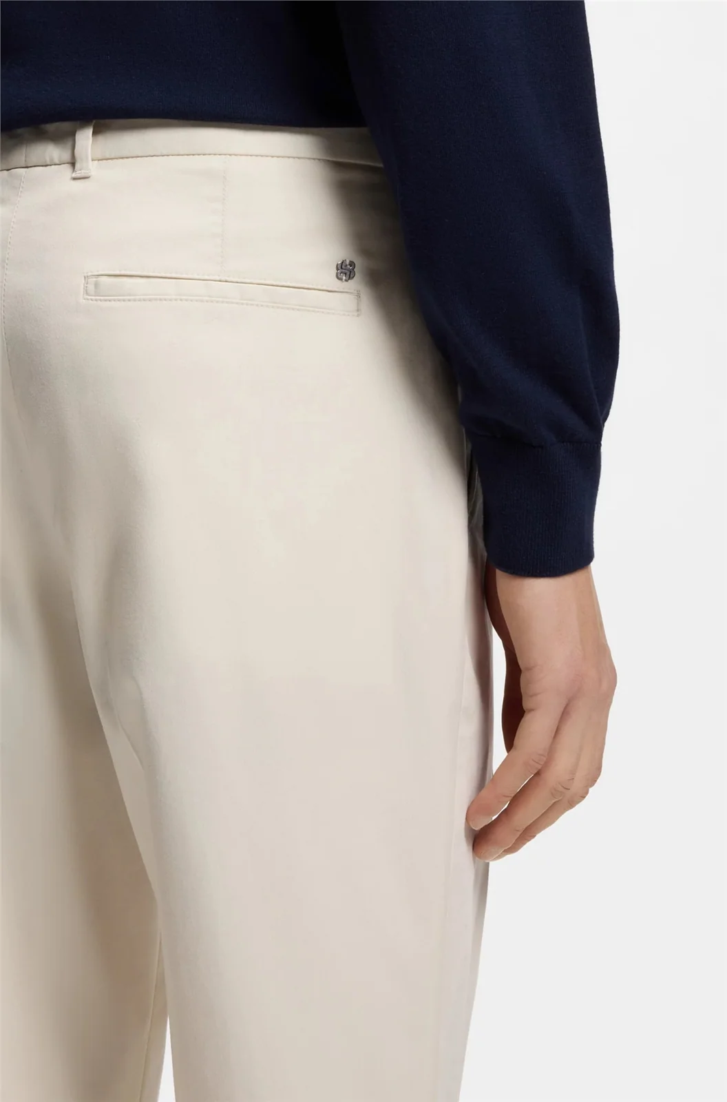 Boss C-Perin Tapered Fit Trousers - White - 46