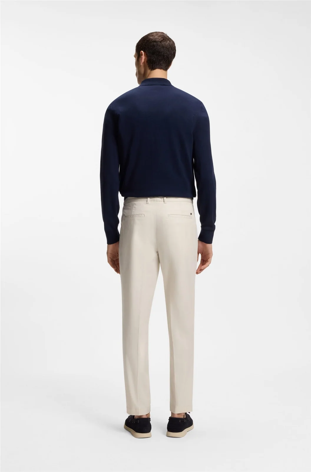 Boss C-Perin Tapered Fit Trousers - White - 46