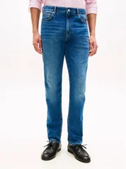 Tommy Hilfiger Denton Whiskered Slim Straight Jeans - Blue - 36/30