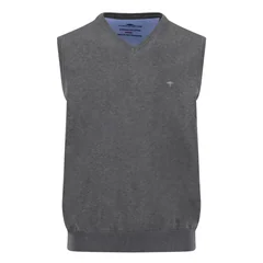 Fynch Hatton Slipover Superfine Sweater - Grey - M