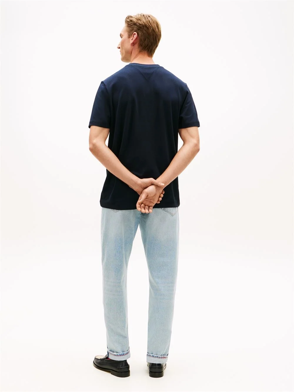 Tommy Hilfiger Global Stripe Pocket Pique Jersey T-Shirt - Navy - L