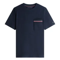 Tommy Hilfiger Global Stripe Pocket Pique Jersey T-Shirt - Navy - L