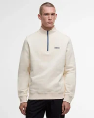 Barbour International Clipper Funnel Neck Sweatshirt - White - XL