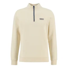 Barbour International Clipper Funnel Neck Sweatshirt - White - XL