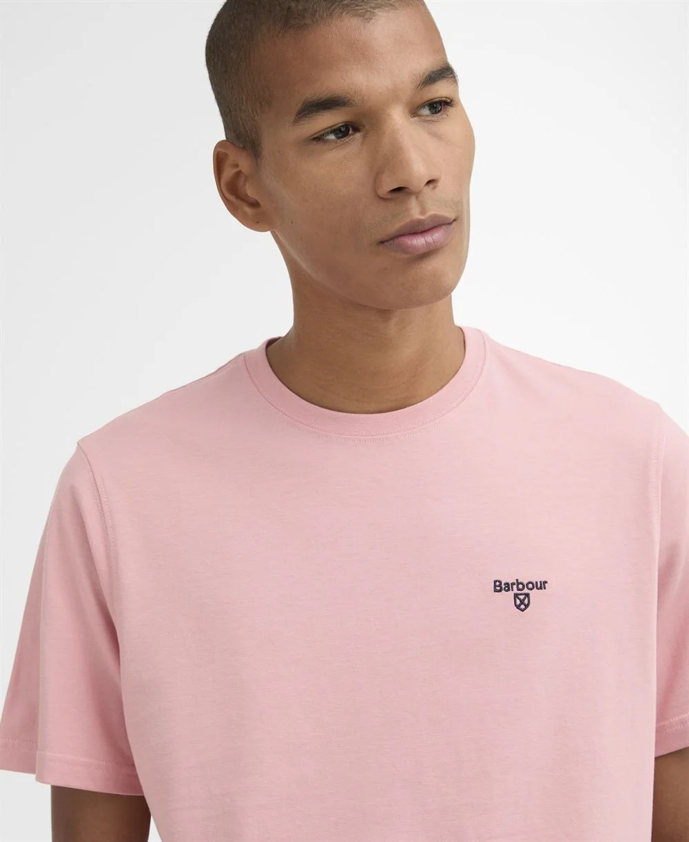 Barbour Essential Sports T-Shirt - Mineral Pink - M