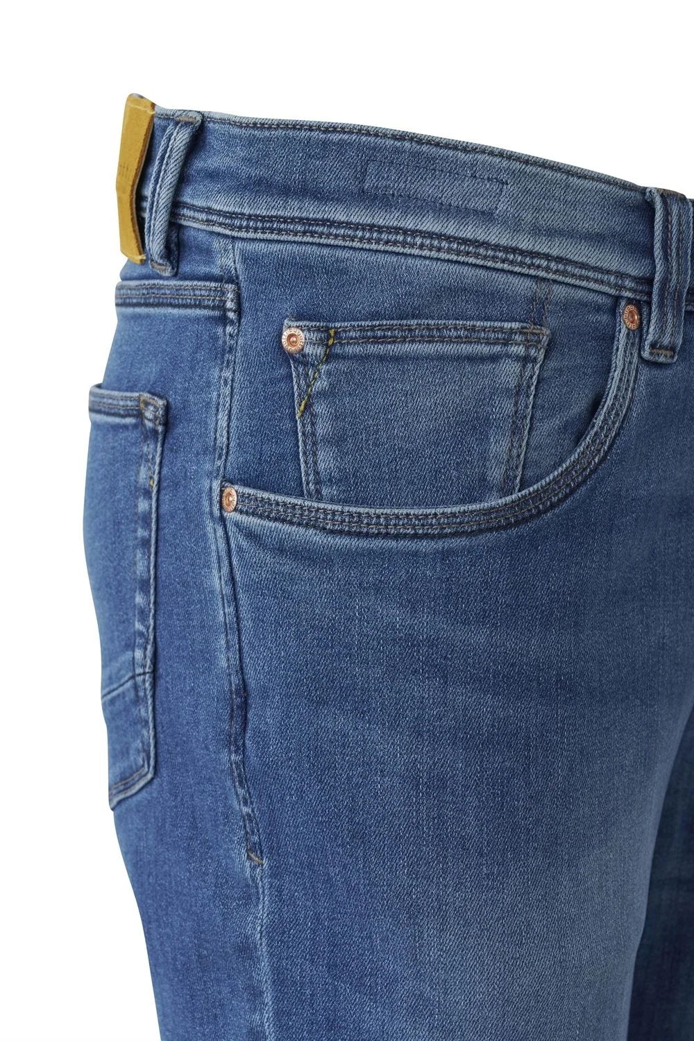 Bugatti Mens Slim Fit Jeans - Washed Blue - 36/32