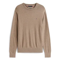 Tommy Hilfiger Crew Neck Jumper With Cashmere - Beige - 2XL