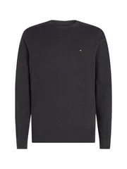 Tommy Hilfiger Crew Neck Jumper with Cashmere - Grey - XL