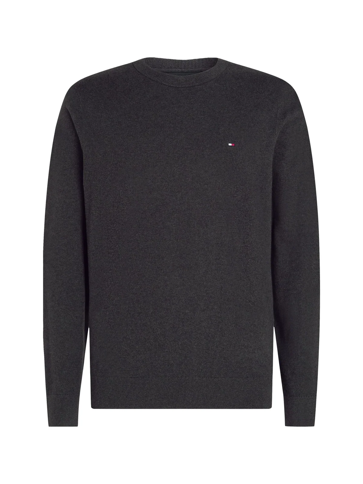 Tommy Hilfiger Crew Neck Jumper with Cashmere - Grey - XL